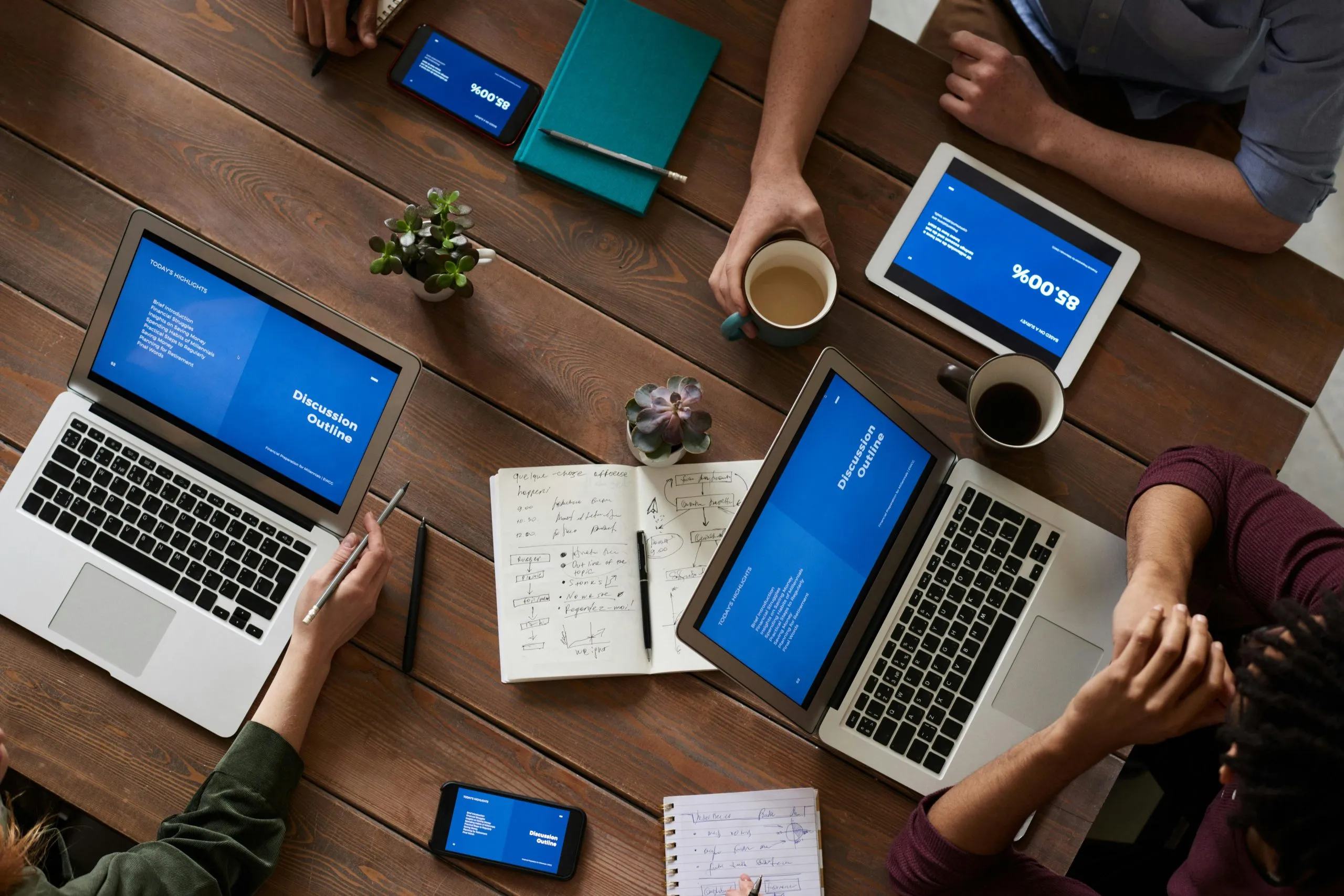 IT Hero team during a project meeting